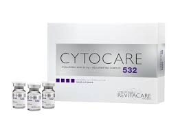 Buy Cytocare 532 (5x5ml) Cytocare 532 is a dermal filler that is used to rejuvenate the skin and delay the formation of fine lines and wrinkles . It is part of the Cytocare product line and is designed to provide a non-invasive boost to the skin, preserving its youthful appearance