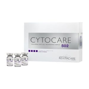Buy Cytocare 502(10x5ml)Cytocare 502 is a dermal filler that is used to rejuvenate the skin and delay the formation of fine lines and wrinkles . It is part of the Cytocare product line and is designed to provide a non-invasive boost to the skin, preserving its youthful appearance